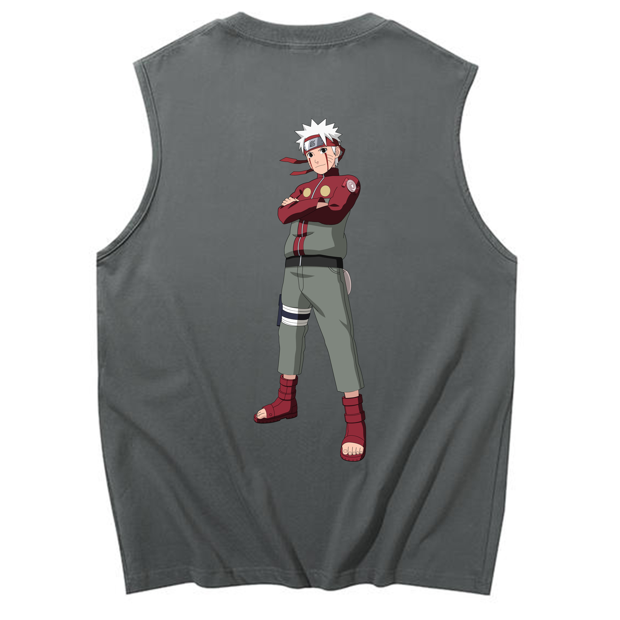 （画像用） NARUTO -ナルト- うずまき ナルト Uzumaki Naruto コットン100％タンクトップ（背面プリント）